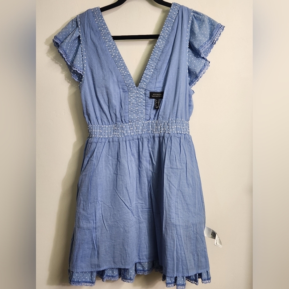 Adrianna Papell Blue Tiered Women's Dress Size 8.  #A14 - Picture 8 of 16